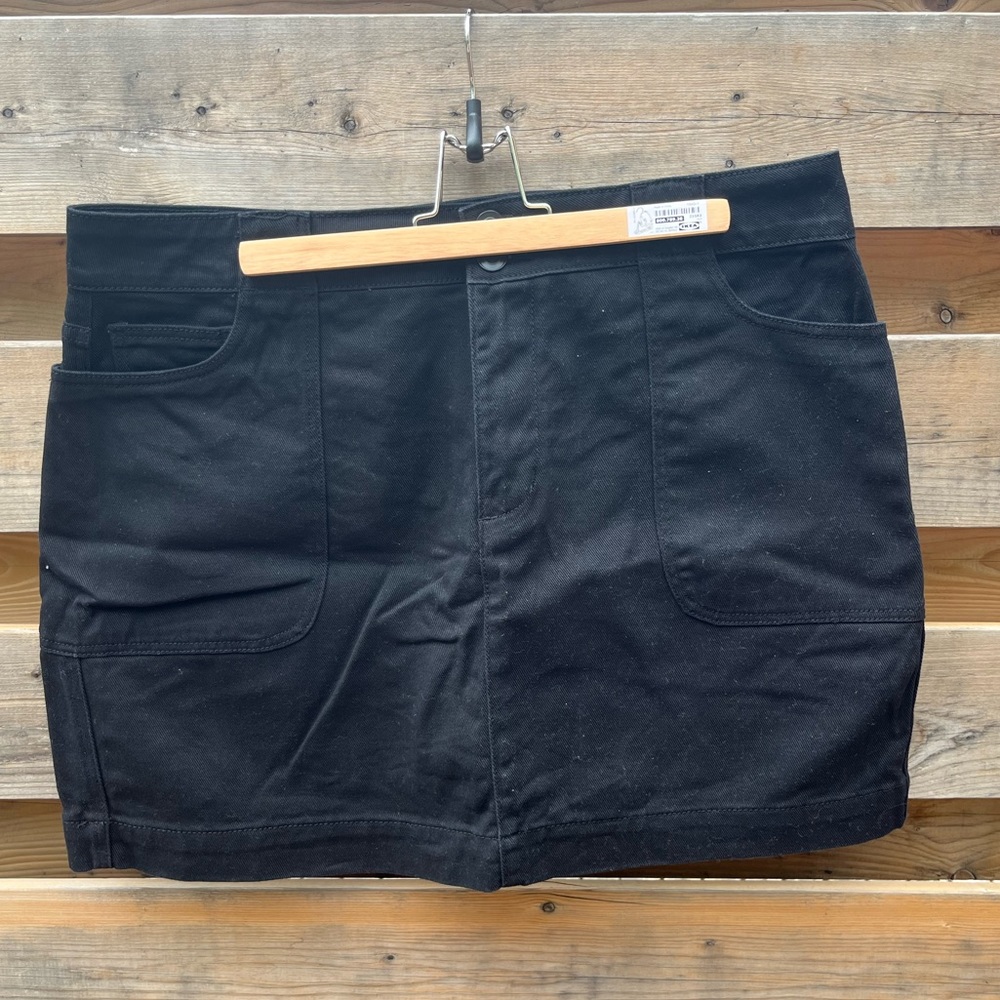 Denim Black Skirt - Forever 21